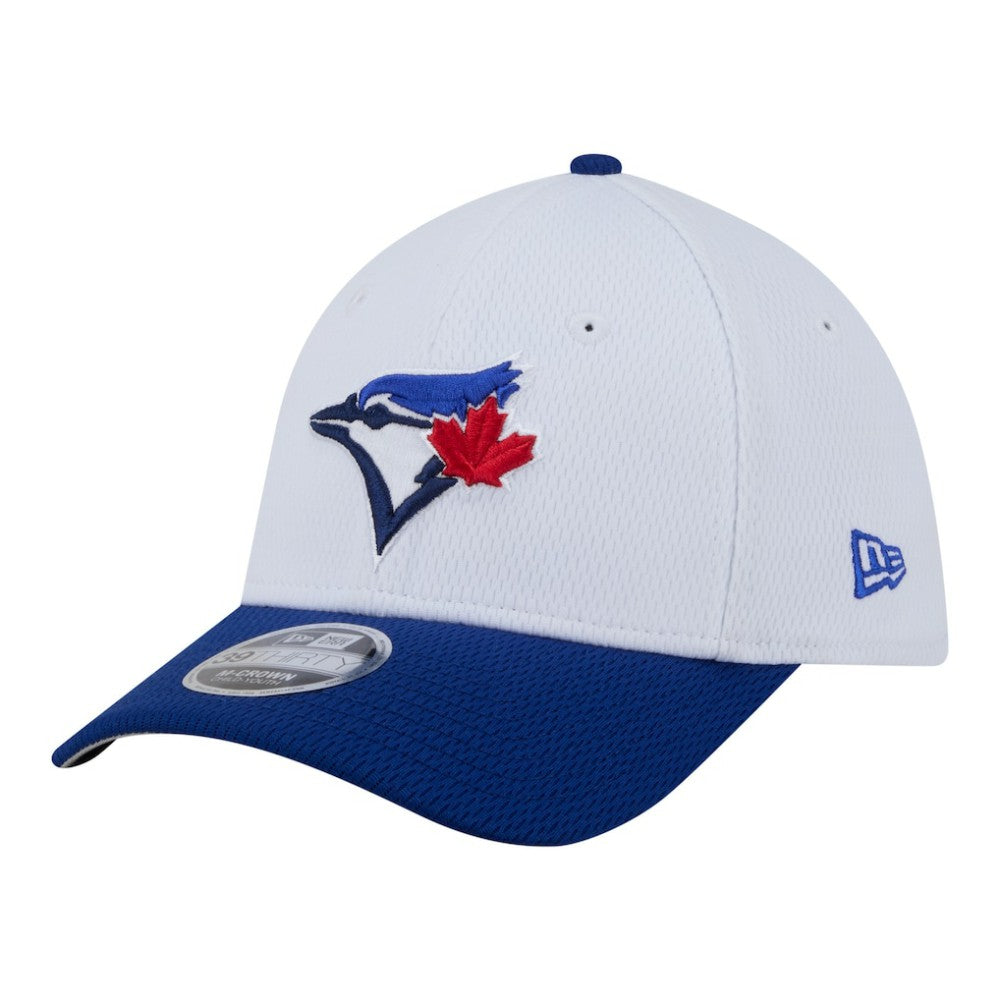 Toronto Blue Jays New Era Youth  Baseball 39THIRTY M-Crown Flex Hat - White/Royal Hats