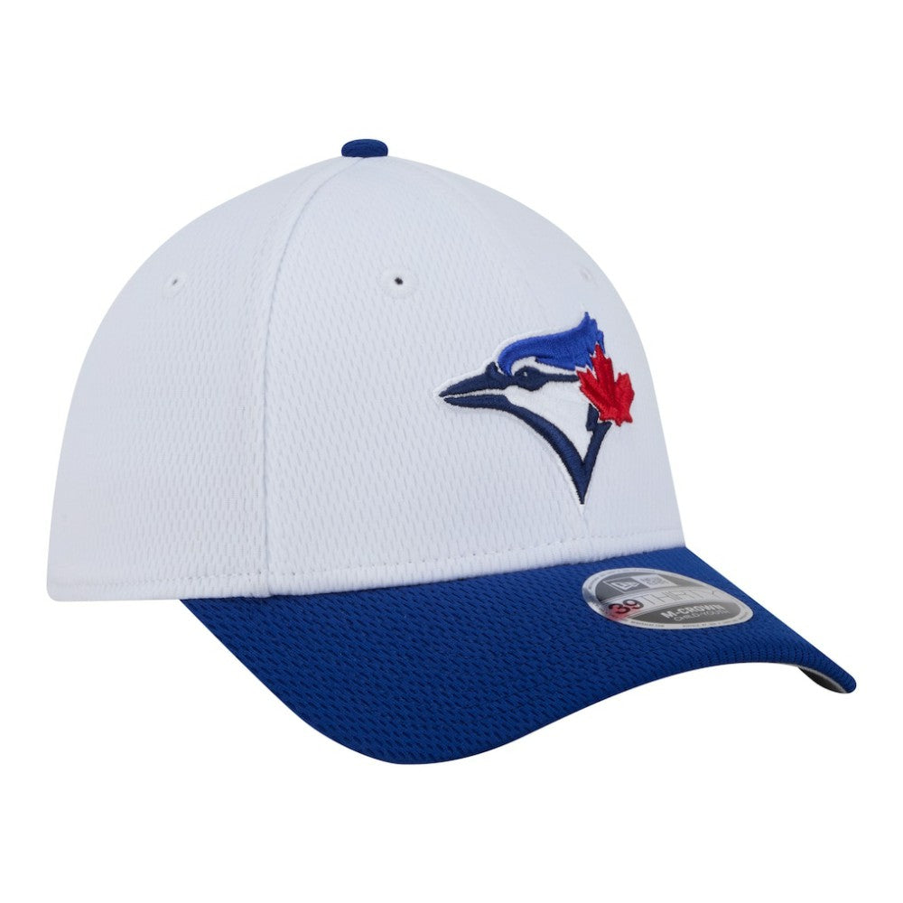 Toronto Blue Jays New Era Youth  Baseball 39THIRTY M-Crown Flex Hat - White/Royal Hats