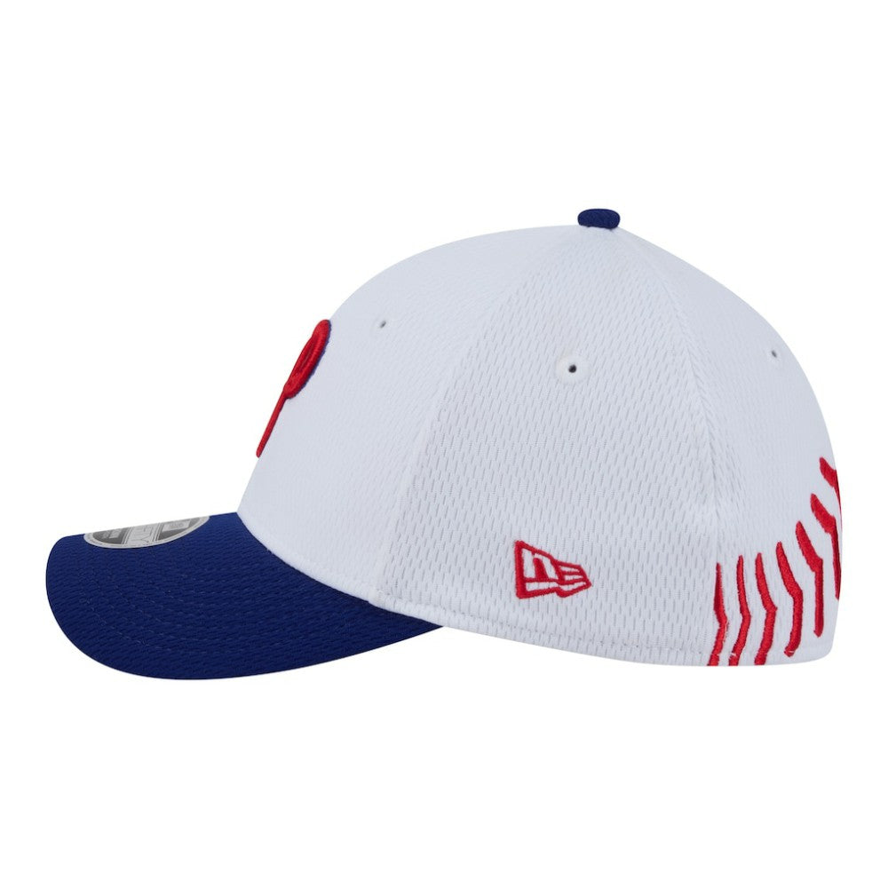 Philadelphia Phillies New Era Youth Baseball 39THIRTY M-Crown Flex Hat - White/Red Hats