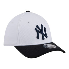 New York Yankees New Era Youth Baseball 39THIRTY M-Crown Flex Hat - White/Navy Hats