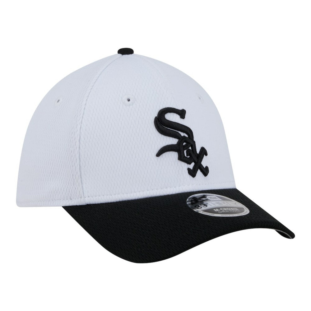 Chicago White Sox New Era Youth Baseball 39THIRTY M-Crown Flex Hat - White/Black Hats