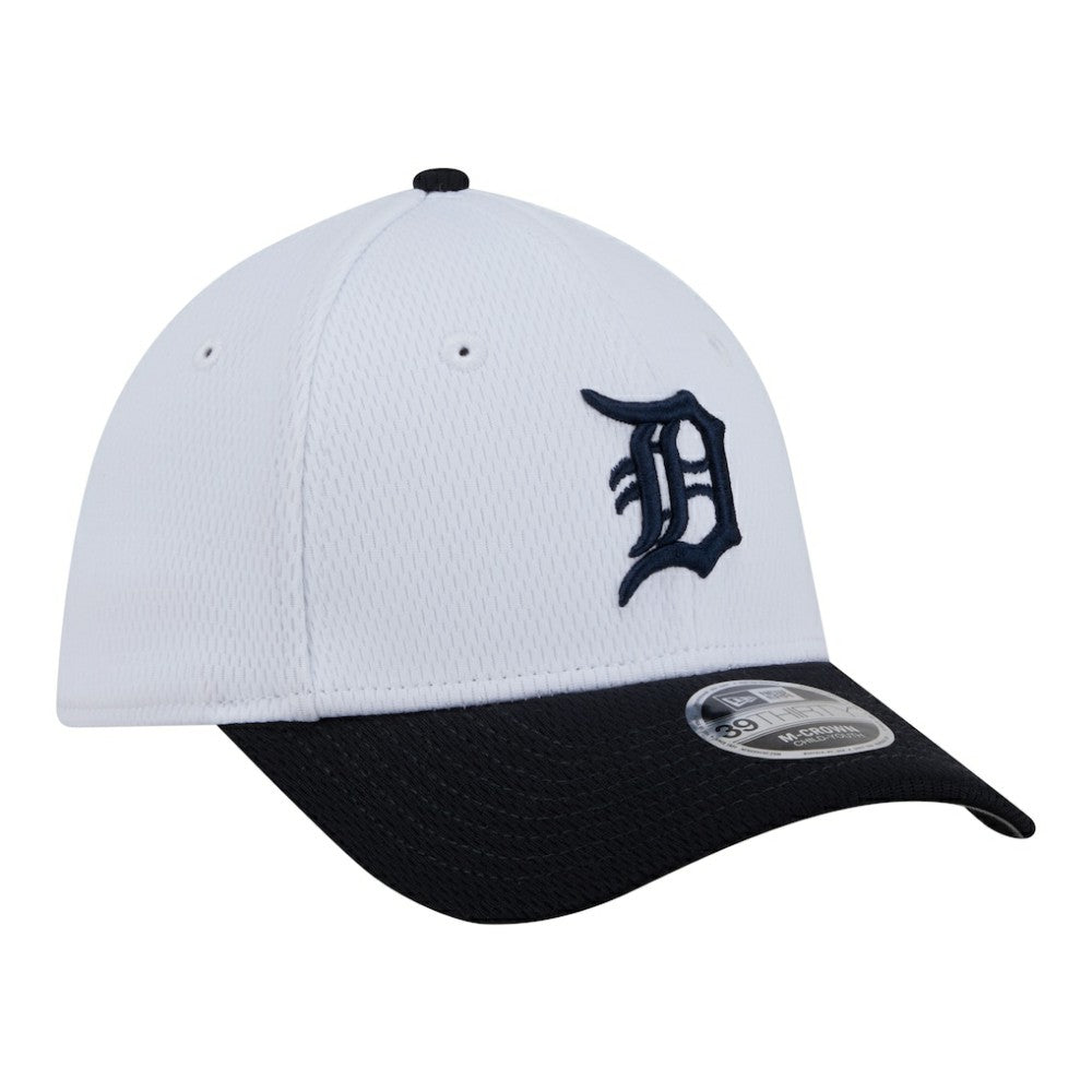 Detroit Tigers New Era Youth Baseball 39THIRTY M-Crown Flex Hat - White/Navy Hats
