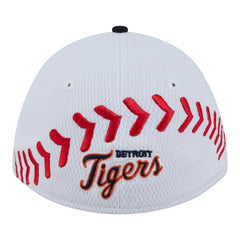 Detroit Tigers New Era Youth Baseball 39THIRTY M-Crown Flex Hat - White/Navy Hats