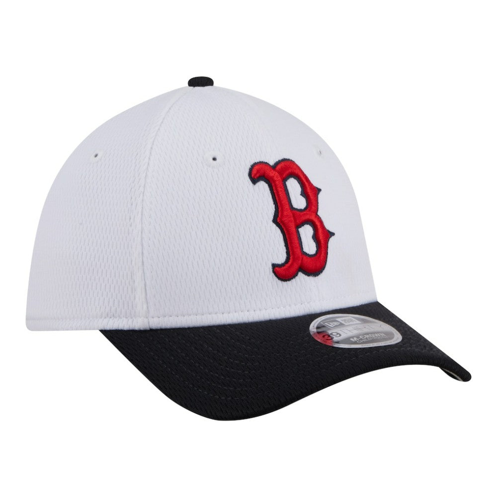 Boston Red Sox New Era Youth Baseball 39THIRTY M-Crown Flex Hat - White/Navy Hats