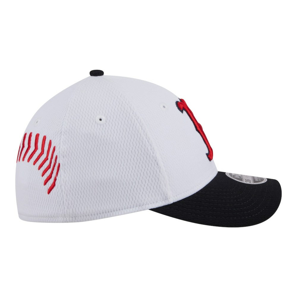 Boston Red Sox New Era Youth Baseball 39THIRTY M-Crown Flex Hat - White/Navy Hats