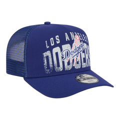 Los Angeles Dodgers New Era Youth Logo Fade A-Frame 9FIFTY Snapback Hat - Royal Hats