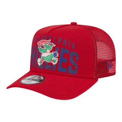 Philadelphia Phillies New Era Youth Logo Fade A-Frame 9FIFTY Snapback Hat - Red Hats