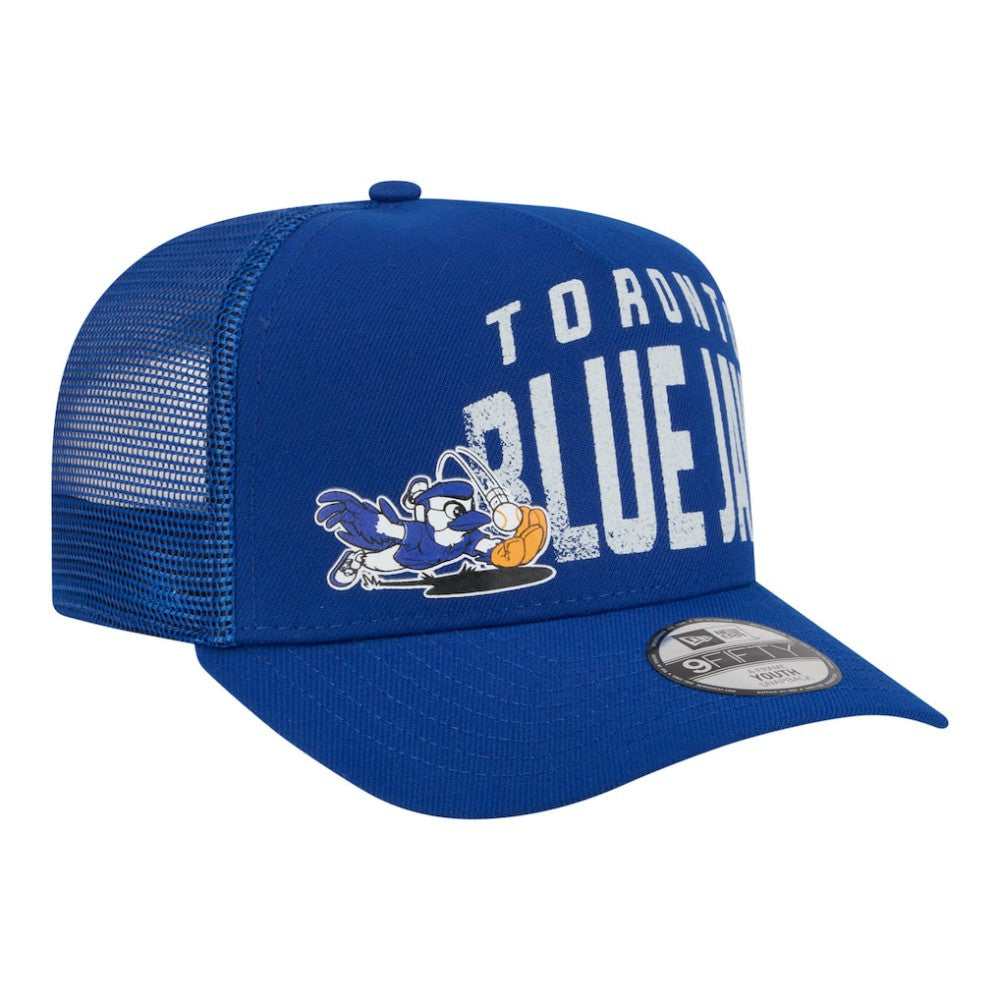 Toronto Blue Jays New Era Youth Logo Fade A-Frame 9FIFTY Snapback Hat - Royal Hats