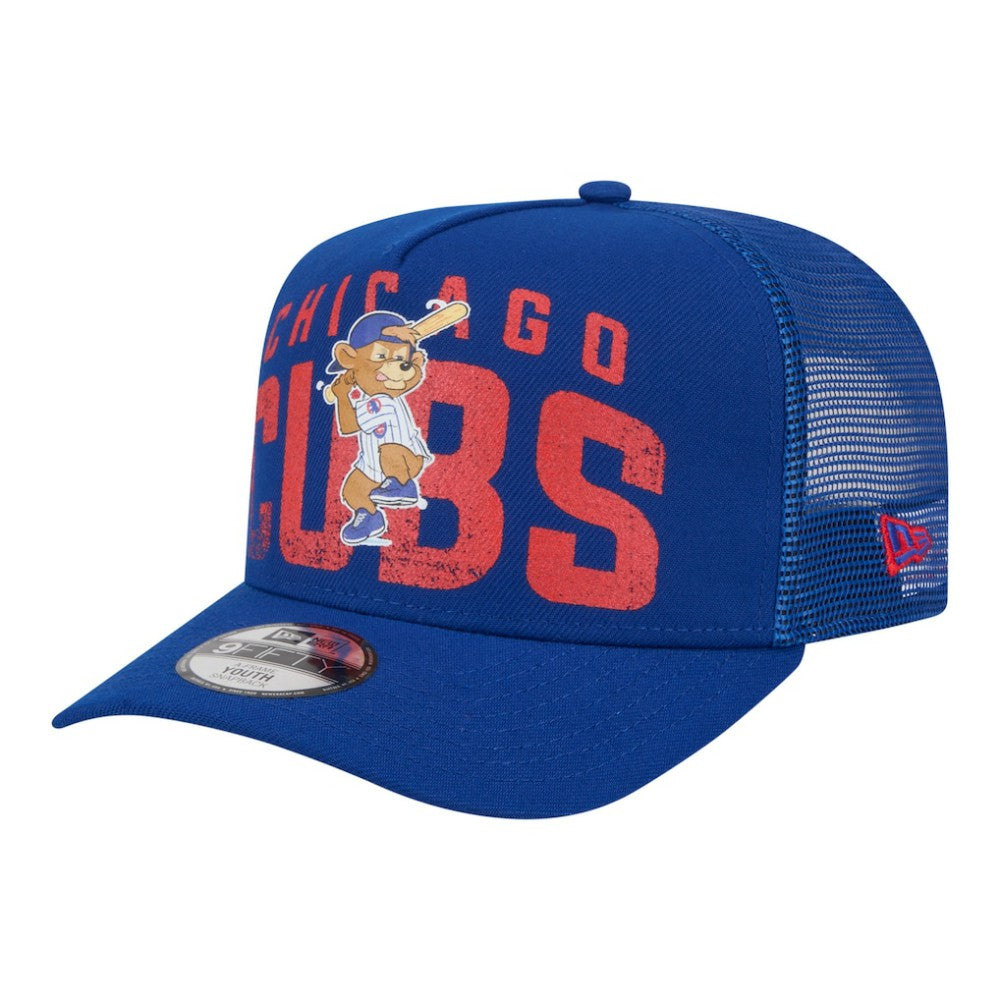 Chicago Cubs New Era Youth Logo Fade A-Frame 9FIFTY Snapback Hat - Royal Hats