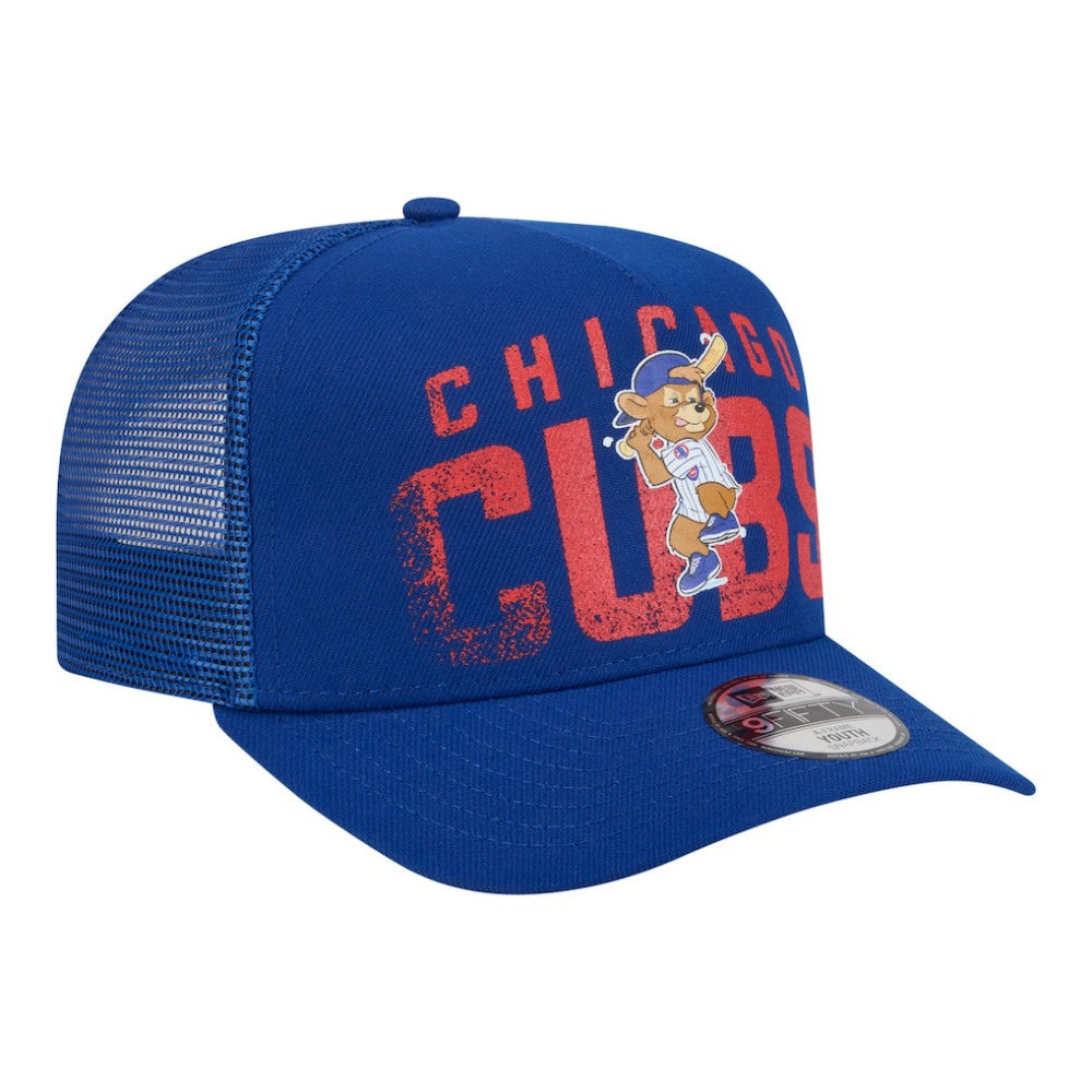 Chicago Cubs New Era Youth Logo Fade A-Frame 9FIFTY Snapback Hat - Royal Hats
