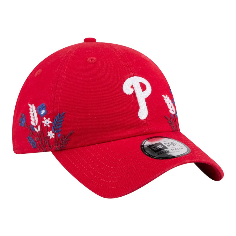 Philadelphia Phillies New Era Women's Wildflower Casual Classic Adjustable Hat - Red Hats