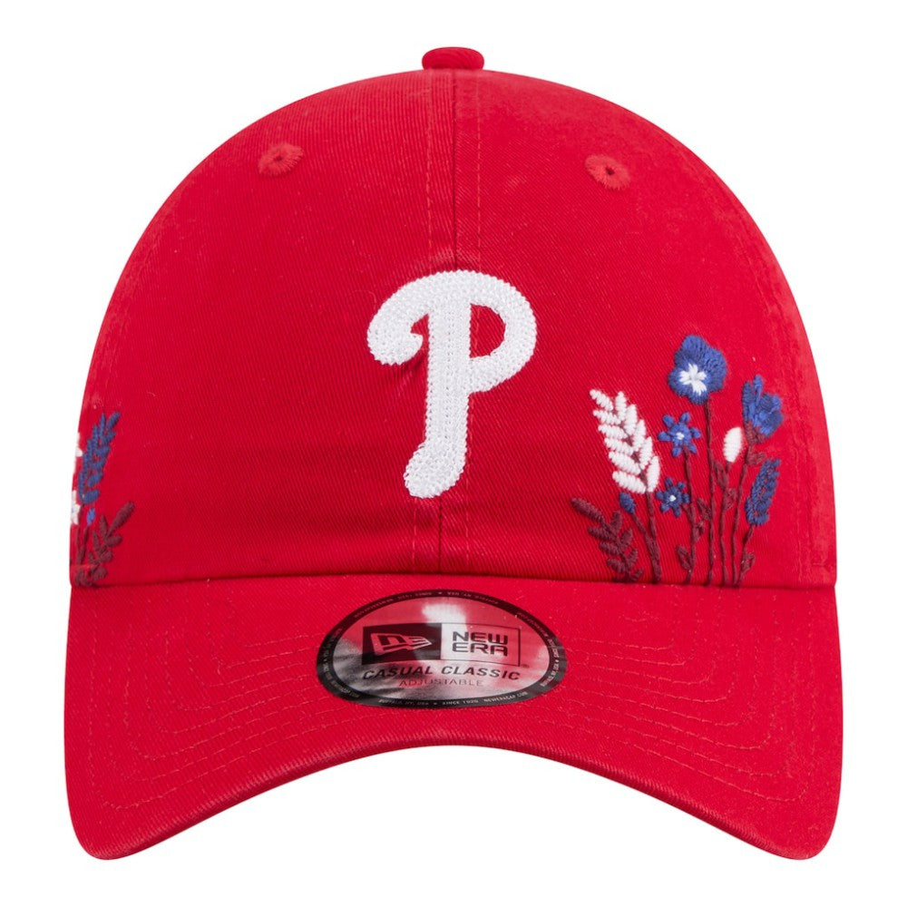 Philadelphia Phillies New Era Women's Wildflower Casual Classic Adjustable Hat - Red Hats