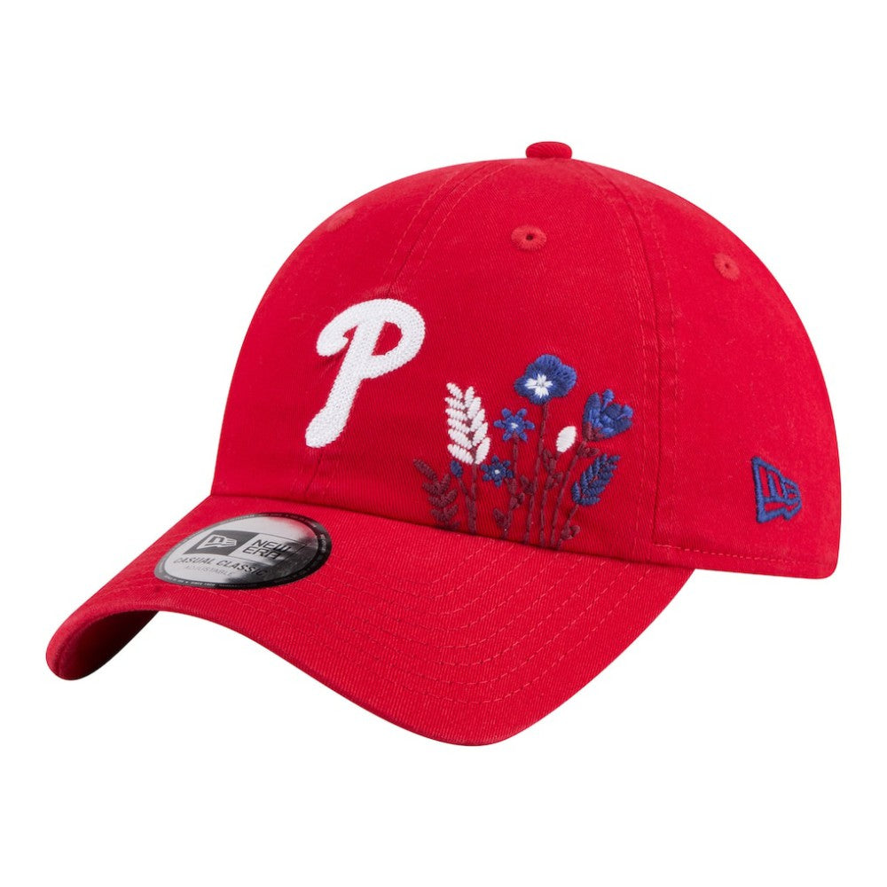 Philadelphia Phillies New Era Women's Wildflower Casual Classic Adjustable Hat - Red Hats