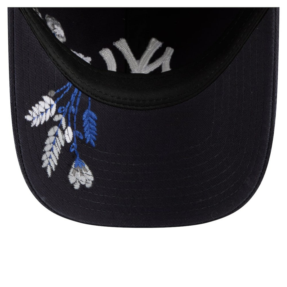 New York Yankees New Era Women's Wildflower Casual Classic Adjustable Hat - Navy Hats