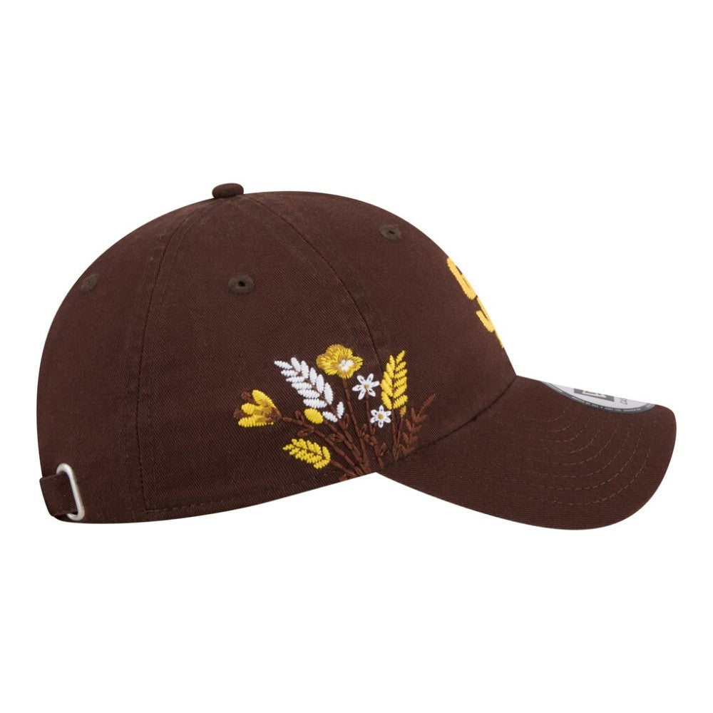 San Diego Padres New Era Women's Wildflower Casual Classic Adjustable Hat - Brown Hats