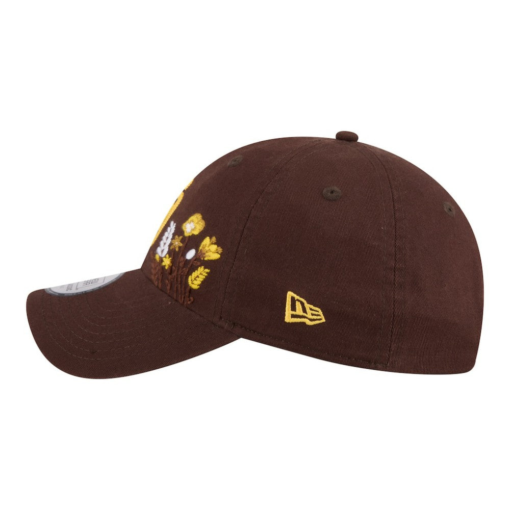 San Diego Padres New Era Women's Wildflower Casual Classic Adjustable Hat - Brown Hats