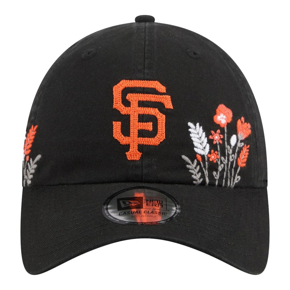 San Francisco Giants New Era Women's Wildflower Casual Classic Adjustable Hat - Black Hats