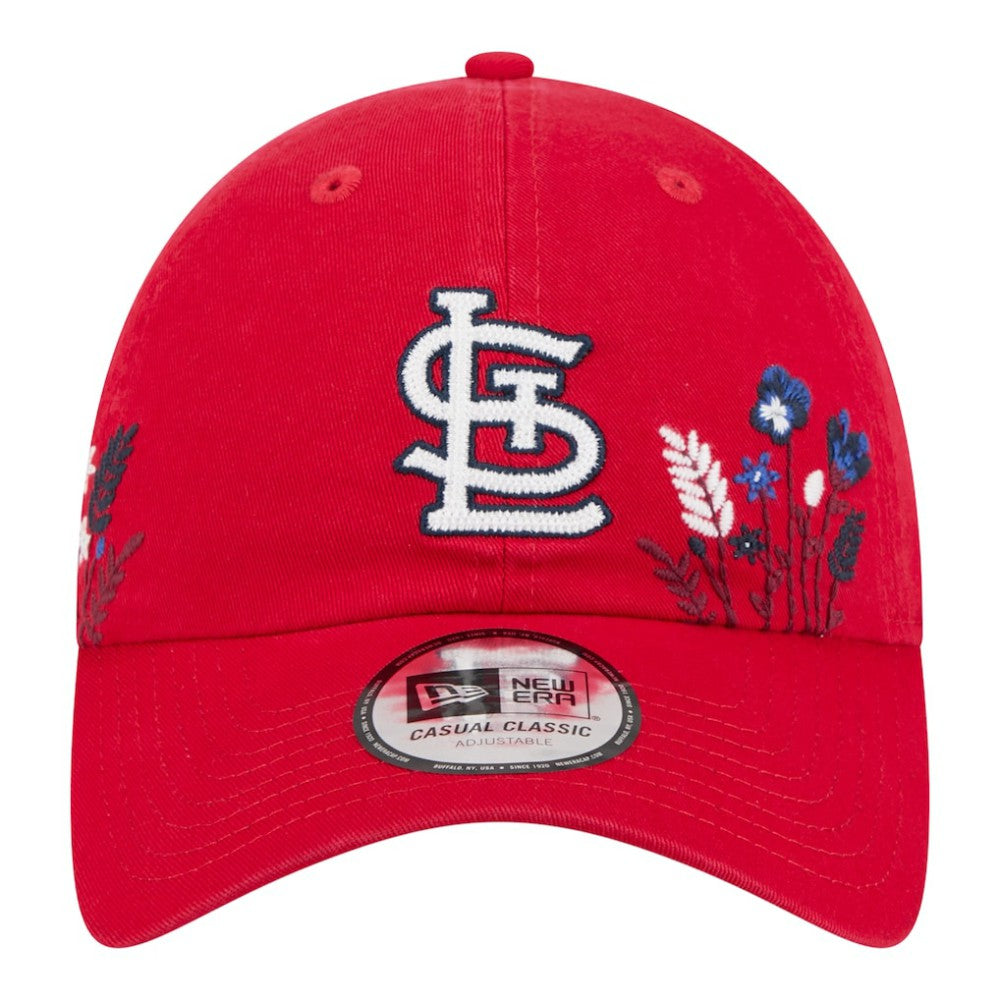 St. Louis Cardinals New Era Women's Wildflower Casual Classic Adjustable Hat - Red Hats