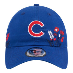 Chicago Cubs New Era Women's Wildflower Casual Classic Adjustable Hat - Royal Hats