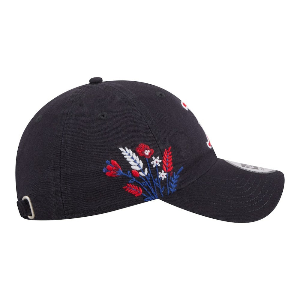 Boston Red Sox New Era Women's Wildflower Casual Classic Adjustable Hat - Navy Hats