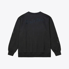 Baltimore Orioles Mitchell & Ness Phantom Fleece Crewneck Sweatshirt - Black Sweatshirts