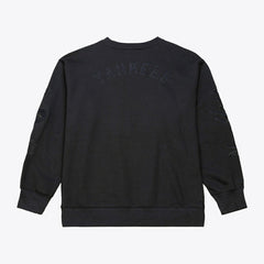 New York Yankees Mitchell & Ness Phantom Fleece Crewneck Sweatshirt - Black Sweatshirts
