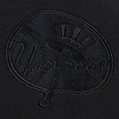 New York Yankees Mitchell & Ness Phantom Fleece Crewneck Sweatshirt - Black Sweatshirts