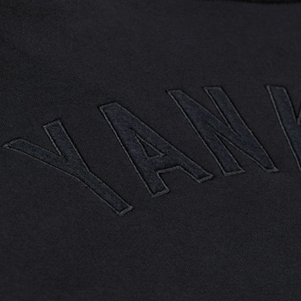 New York Yankees Mitchell & Ness Phantom Fleece Crewneck Sweatshirt - Black Sweatshirts