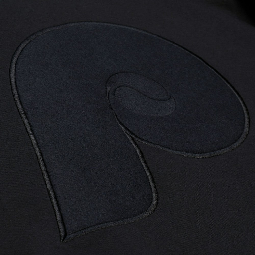 Philadelphia Phillies Mitchell & Ness Phantom Fleece Crewneck Sweatshirt - Black Sweatshirts