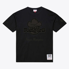 Texas Rangers Mitchell & Ness Cooperstown Collection Phantom T-Shirt - Black T-shirts