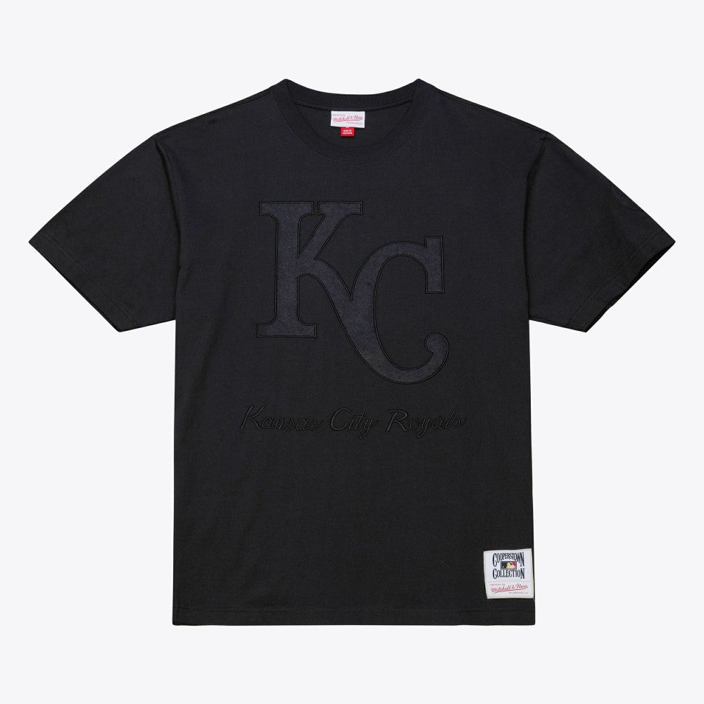 Kansas City Royals Mitchell & Ness Cooperstown Collection Phantom T-Shirt - Black T-shirts