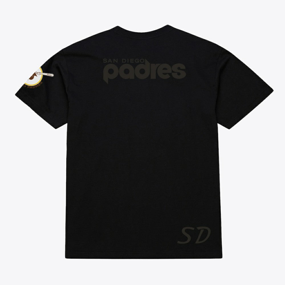 San Diego Padres Mitchell & Ness Cooperstown Collection Phantom T-Shirt - Black T-shirts