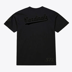 St. Louis Cardinals Mitchell & Ness Cooperstown Collection Phantom T-Shirt - Black T-shirts