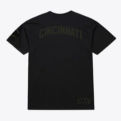 Cincinnati Reds Mitchell & Ness Cooperstown Collection Phantom T-Shirt - Black T-shirts