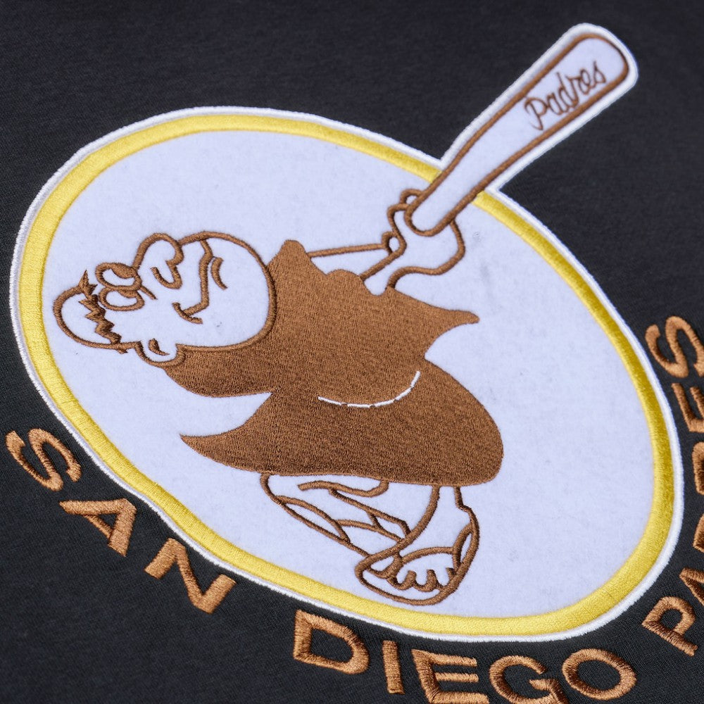 San Diego Padres Mitchell & Ness Phantom Fleece Hoodie - Black Hoodies
