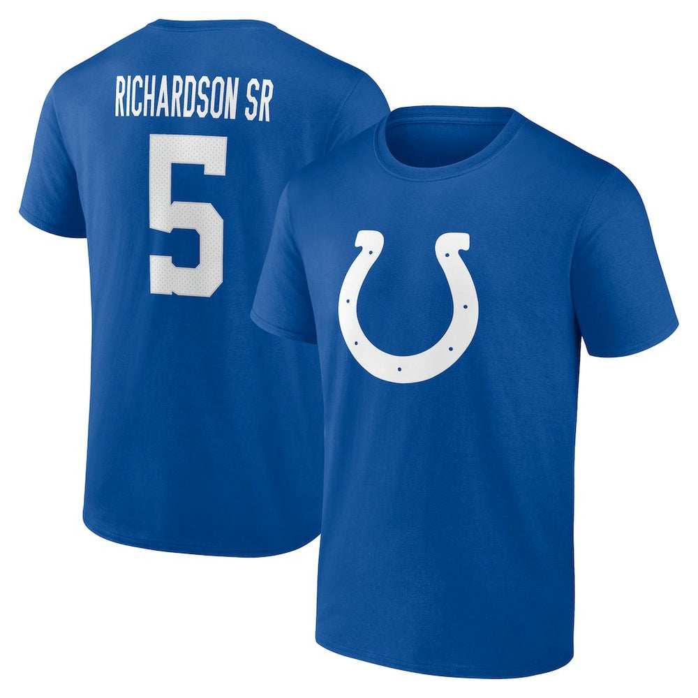 Anthony Richardson Sr. Indianapolis Colts Icon Name & Number T-Shirt Royal