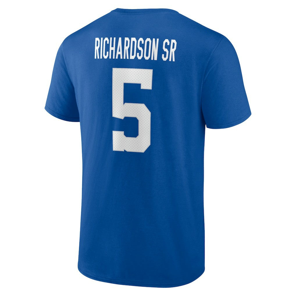 Anthony Richardson Sr. Indianapolis Colts Icon Name & Number T-Shirt Royal