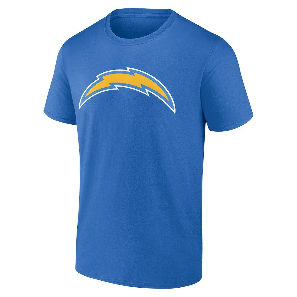 Justin Herbert Los Angeles Chargers Icon Name & Number T-Shirt Powder Blue