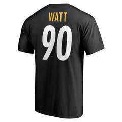 T.J. Watt Pittsburgh Steelers Icon Name & Number T-Shirt Black