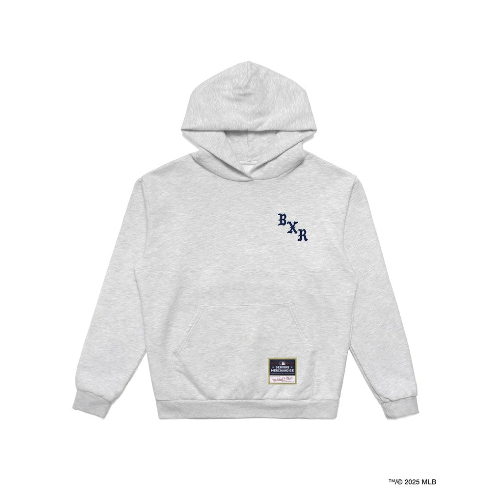 New York Yankees Mitchell & Ness Born X Raised in New York Town Pullover Hoodie - Heather Gray Hoodies