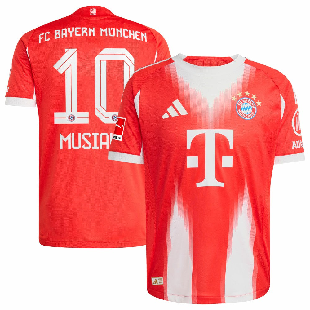 Jamal Musiala Bayern Munich Home 2025/26 Player Jersey Red