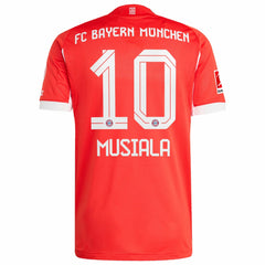 Jamal Musiala Bayern Munich Home 2025/26 Player Jersey Red