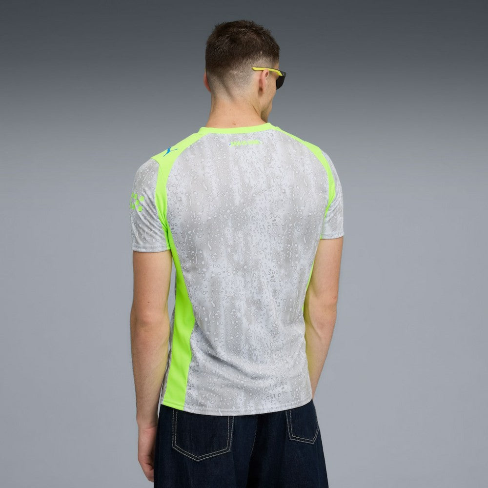 Manchester City 2025/26 Third Replica Jersey Gray/Neon Green