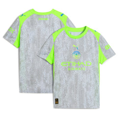 Manchester City Youth 2025/26 Third Replica Jersey Green/Neon Green