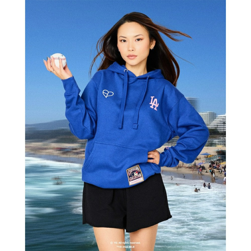 Los Angeles Dodgers Mitchell & Ness x BLACKPINK  Pullover Hoodie - Royal - Limited Edition Hoodies