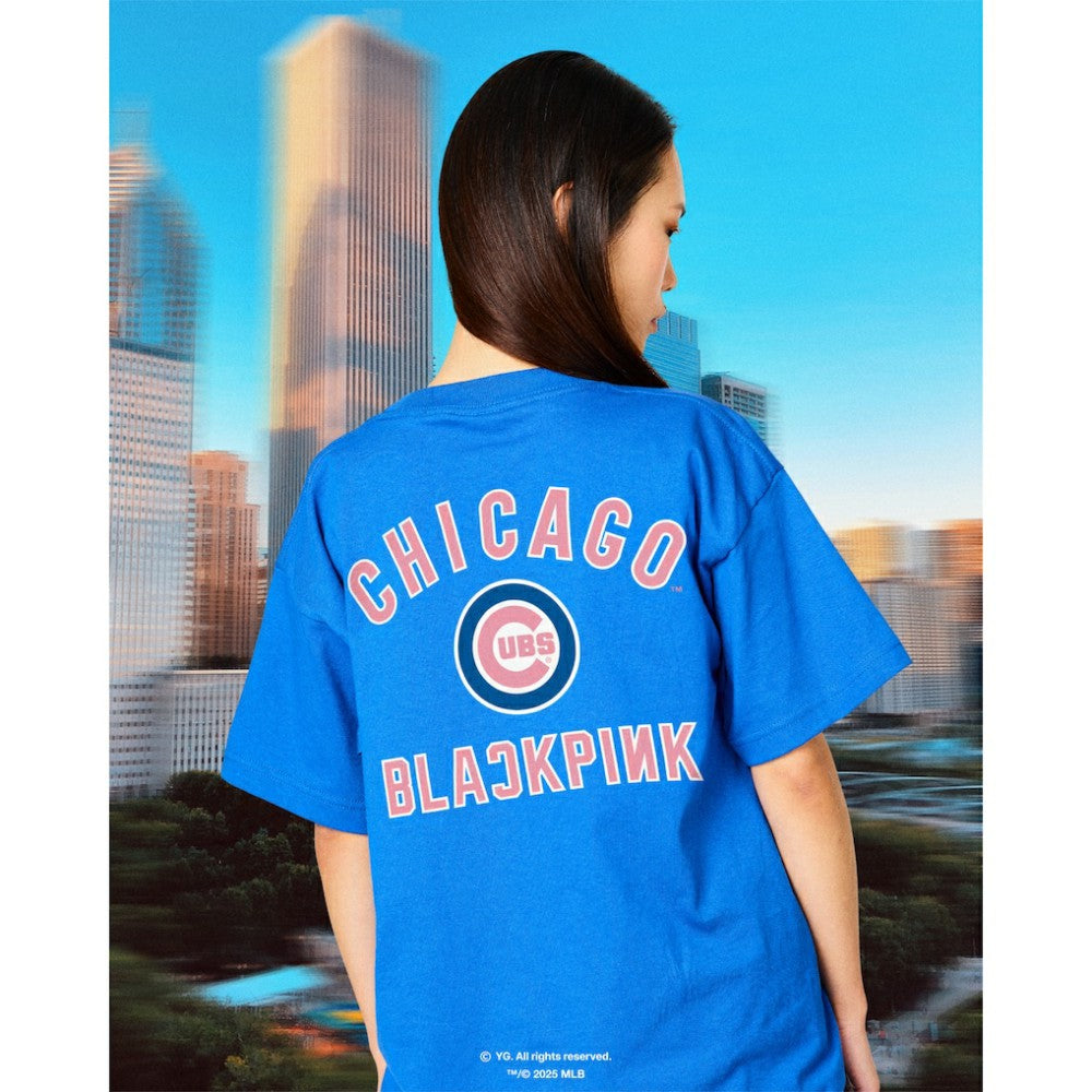 Chicago Cubs Mitchell & Ness x BLACKPINK  T-Shirt - Royal - Limited Edition T-shirts