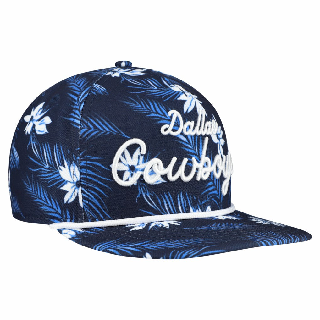 Dallas Cowboys New Era Palm Print A-Frame 9FIFTY Snapback Hat Navy