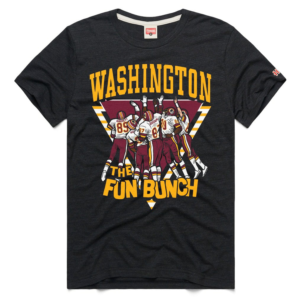 Washington Commanders Homage The Fun Bunch Tri-Blend T-Shirt Charcoal