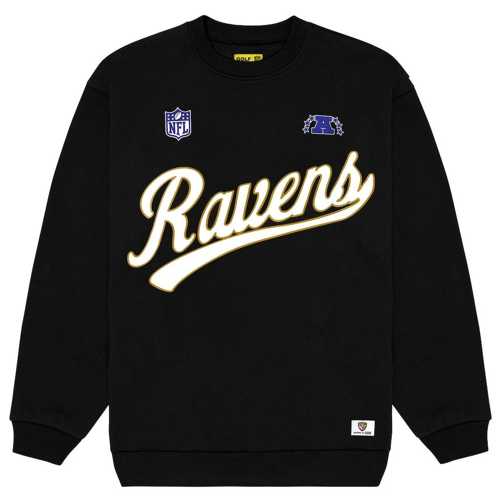 Baltimore Ravens Golf Wang Unisex Sweatshirt Black