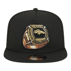 Denver Broncos New Era Super Bowl Ring 9FIFTY A-Frame Adjustable Hat Black